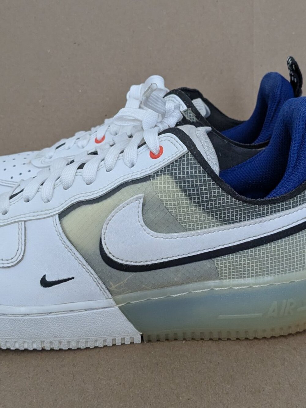 Nike Air Force 1 React 'White Light Photo Blue' DH7615-101 Men's Shoes Size 8 . - Picture 9 of 14